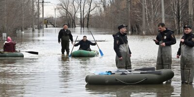 Lage in Russlands Hochwassergebieten weiter angespannt - Überschwemmungen in der russischen Stadt Orsk.