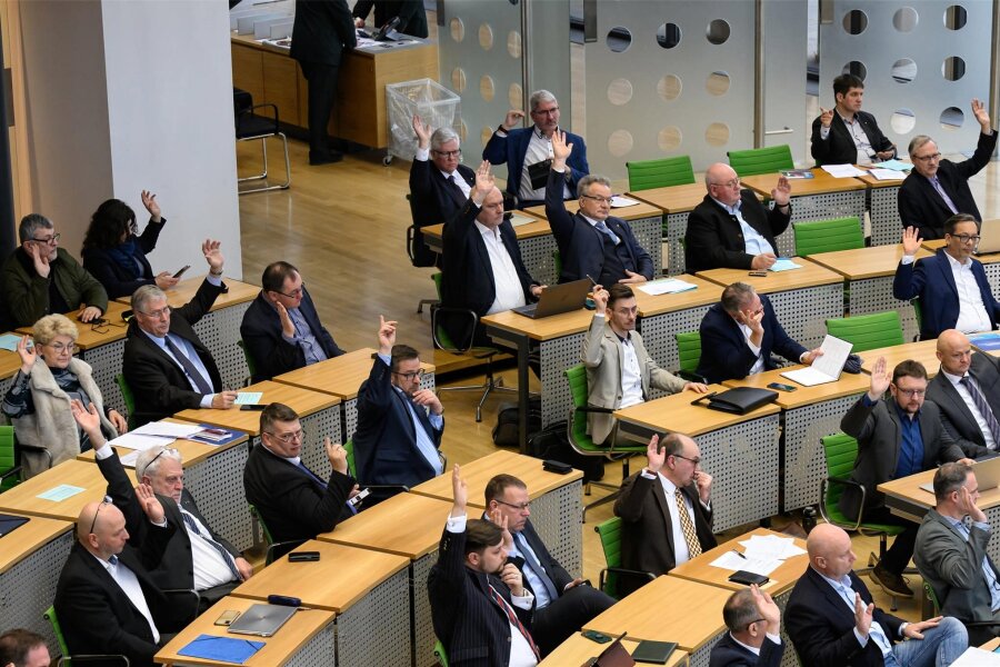 Landtag will Förderaffäre im SPD-geführten Sozialministerium untersuchen - Dem U-Ausschuss stimmten neben der AfD auch zwei Ex-Fraktionsmitglieder Roland Ulbrich (hinten Mitte) und Ivo Teichmann (hinten rechts) sowie (dazwischen) Ex-CDU-Mann Stephan Hösl zu.