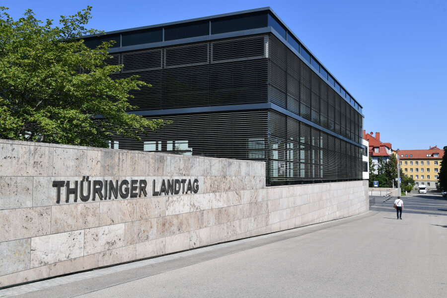 Landtag in Erfurt: Am 1. September findet die Landtagswahl in Thüringen statt.