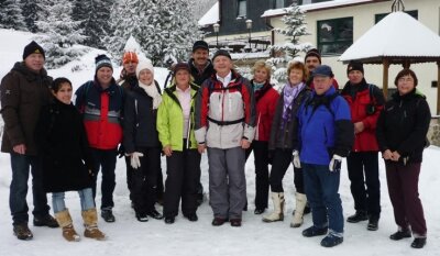 Mitglieder des Ski-Clubs Schwarzenberg