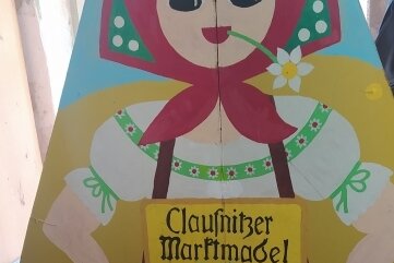 Lange Tradition: Clausnitzer feiern ihren 570. Jahrmarkt - Das Clausnitzer Marktmadel wurde vor rund 50 Jahren von Lothar Wunderlich geschaffen. Es ist stets dabei. 