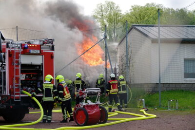 Laubenbrand in Chemnitz - 