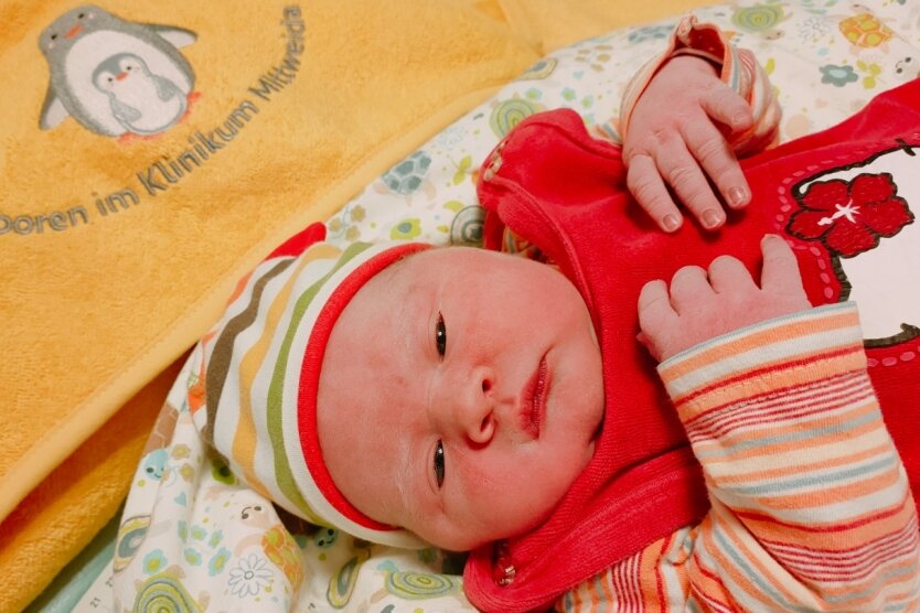 Laura Marianna kam am 2. Januar 11.59 Uhr mit 3960 Gramm Gewicht per Kaiserschnitt als erstes Mittweidaer Baby im neuen Jahr zur Welt. Die Eltern Natalia Weronika und Dawid Piotr Cieslak stammen aus Polen und wohnen in Mittweida. 