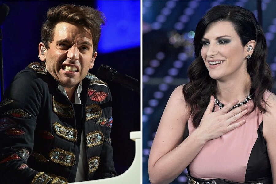 Laura Pausini und Mika moderieren den Eurovision Song Contest in Turin 2022 - 