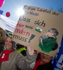 Lehrer aus Frankenberg und Hainichen protestieren in Dresden - Wie bereits 2011, so werden auch am Mittwoch wieder Lehrerinnen und Lehrer aus sächsischen Bildungseinrichtungen für bessere Unterrichtsbedingungen an den Schulen und eine gerechte Entlohnung protestieren.