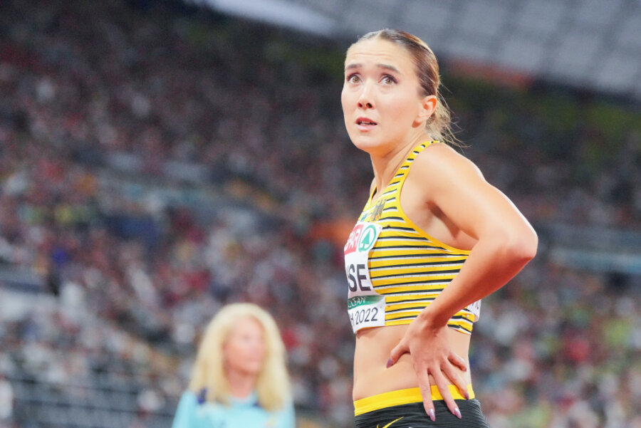 Leichtathletik-EM: Chemnitzerin Rebekka Haase verpasst 100-Meter-Finale - Rebekka Haase nach dem Rennen.