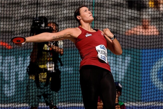 Leichtathletik-WM in den USA: Kreis der Medaillenkandidaten ist klein - Diskuswerferin Kristin Pudenz vom SC Potsdam gehört zu den wenigen deutschen Mitfavoriten bei der WM in Eugene. 