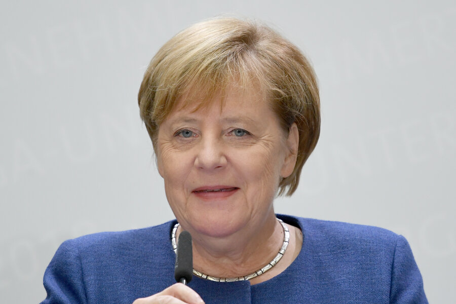 Leser-Debatte mit der Kanzlerin - wie man teilnehmen kann - Angela Merkel (CDU) kommt nach Chemnitz.