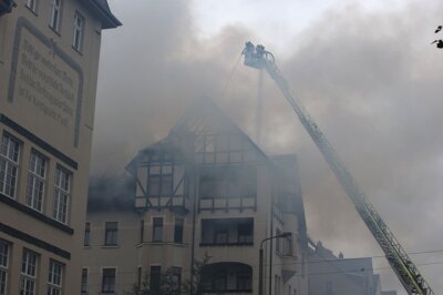 Lichtenstein: Dachstuhl in Flammen - 