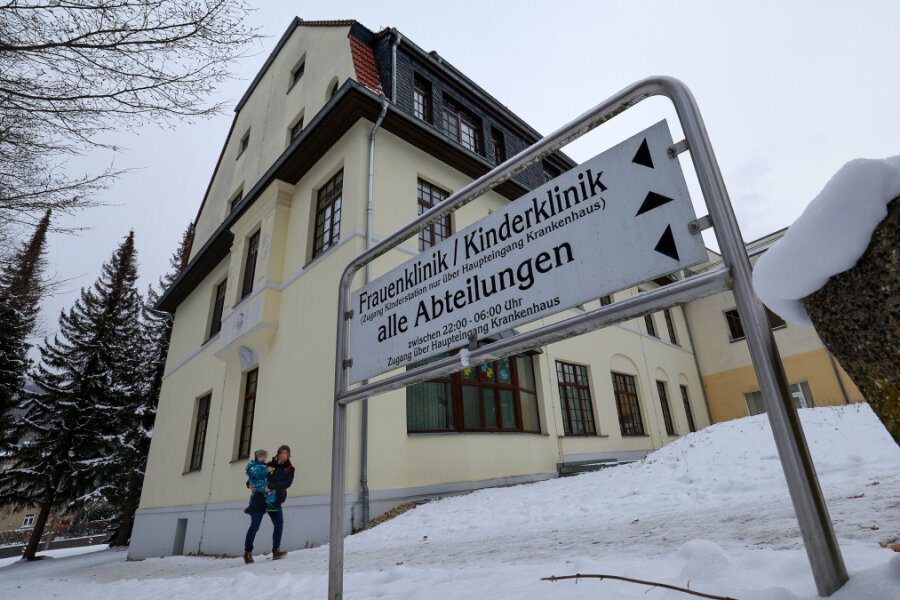 Blick aufs Krankenhaus in Lichtenstein.