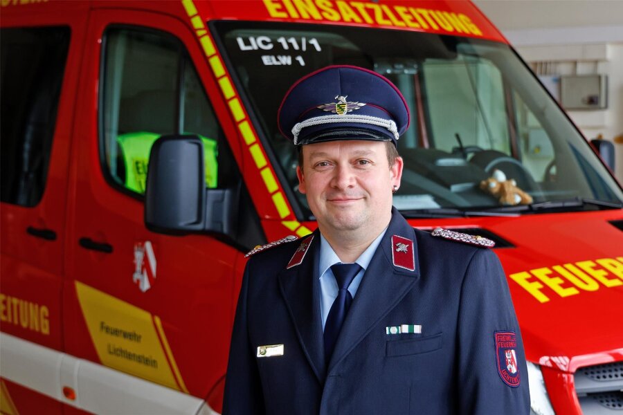 Lichtensteiner Feuerwehr fordert neue Fahrzeuge - René Klein ist Wehrleiter in Lichtenstein.