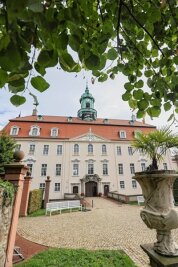 Lichtenwalde: Streit um Neubau im Schlossensemble geht weiter - Den Blick auf das Barockschloss Lichtenwalde mit seinem berühmten Park stören die Dachaufbauten nicht. Trotzdem gibt es im Ort Protest dagegen.