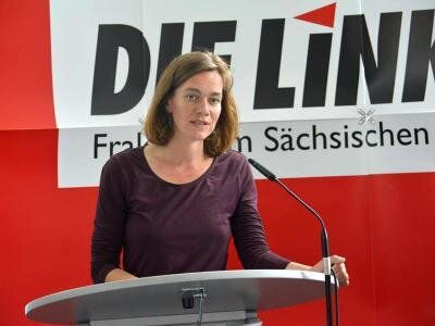 Juliane Nagel, Abgeordnete der Fraktion Die Linke in Sachsen.