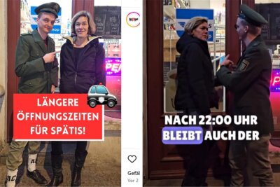 Linken-Politiker aus Sachsen mit „A.C.A.B.“-Socken und Polizeiuniform: Staatsanwalt schaltet sich ein - Die linken-Politiker Marco Böhme und Juliane Nagel im "Späti"-Videoclip.