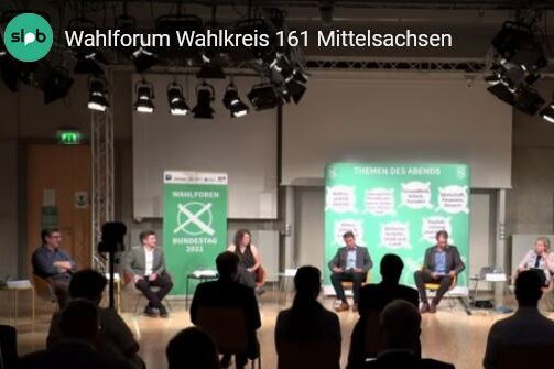 Livestream: Wahlforum mit den Kandidaten für Mittelsachsen - 
