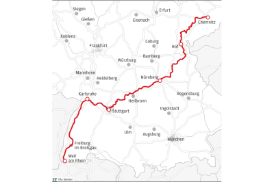 Liveticker: Mit dem 9-Euro-Ticket von Chemnitz in den Schwarzwald - wie gut funktioniert das? - Chemnitz - Weil am Rhein: Diese Strecke legte unser Autor am Freitag in Nahverkehrszügen zurück.