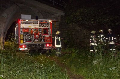 Lößnitz: Erneuter Brand - Gartenlaube steht in Flammen - 