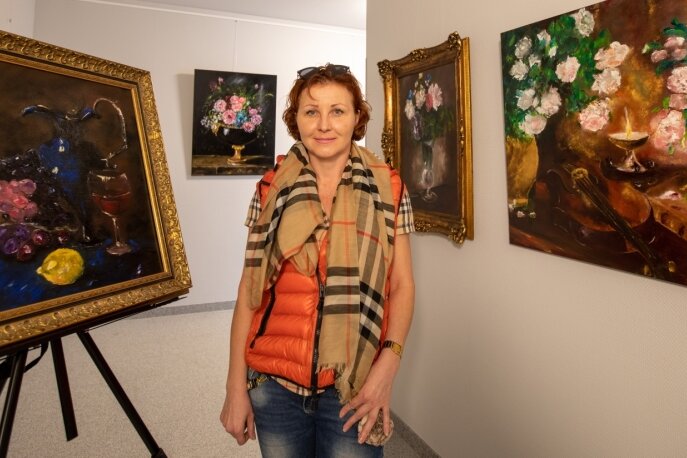 Malerin Lana Tannert zeigt in einer Ausstellung neue Bilder - 