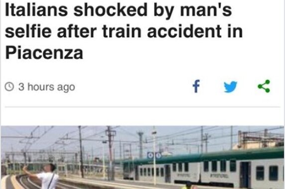 Mann macht in Italien Selfie mit Unfallopfer - 