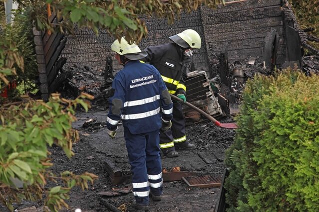 Mann nach Laubenbrand in Kirchberg schwer verletzt - 