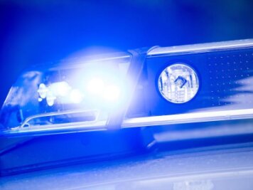            Ein Blaulicht leuchtet auf dem Dach einer Polizeistreife.