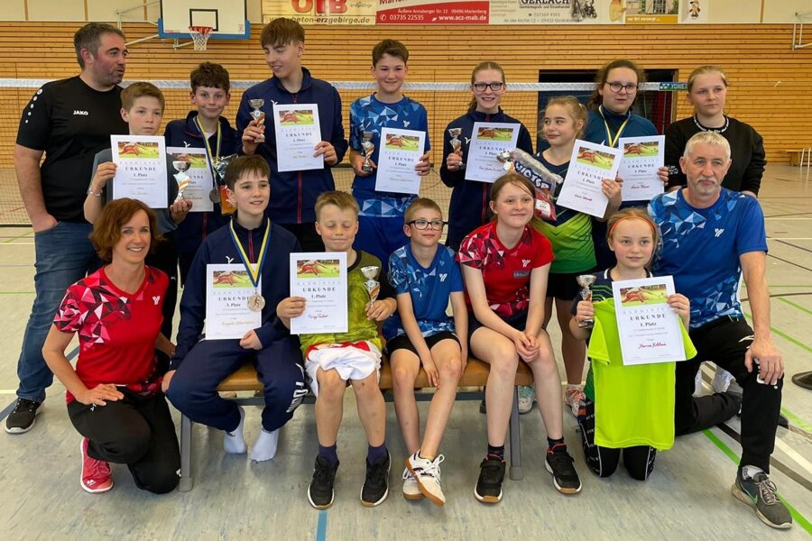Marienberger Badmintonverein stellt Weichen für die Zukunft - Beim 16. Mittelerzgebirgs-Kinderturnier in heimischer Halle konnten die Marienberger Badmintonspieler zahlreiche Medaillen gewinnen.