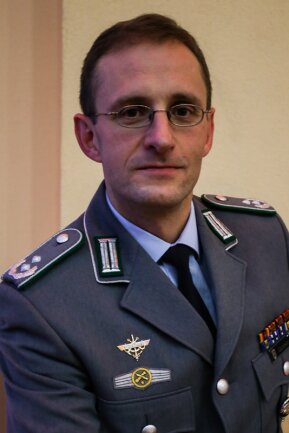 Thorsten Gensler -  Kommandeur des Panzergrenadierbataillons 371 in Marienberg