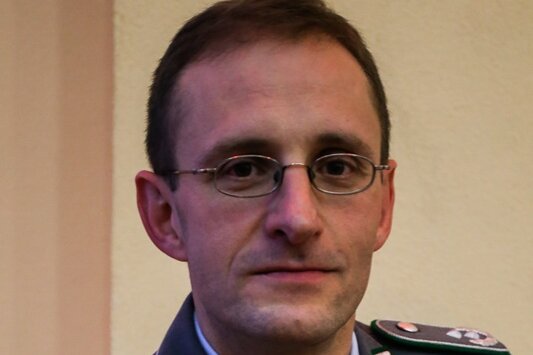 Thorsten Gensler -  Kommandeur des Panzergrenadierbataillons 371 in Marienberg