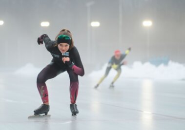 Medaillenhoffnung trotz Doppelbelastung - Startklar für die Deutschen Junioren-Meisterschaften auf der heimischen Eisbahn in Chemnitz: Tina Hemeltjen. 
