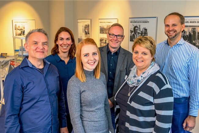 Lokalstark präsentiert sich die Mediavermarktung Chemnitz: Jan Petrick, Sandra Schumann, Sarah Prange, Torsten Müller, Jenny Ankert und Martin Teucher (von links).