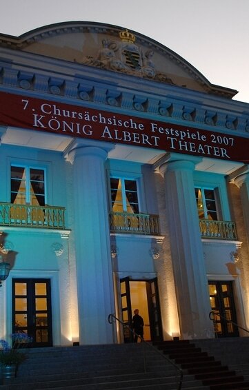 Mehr als 200.000 Gäste seit der Wiederöffnung des Theaters - Das König-Albert Theater Bad Elster - vor fünf Jahren wurde es nach aufwändiger Sanierung wiedereröffnet.