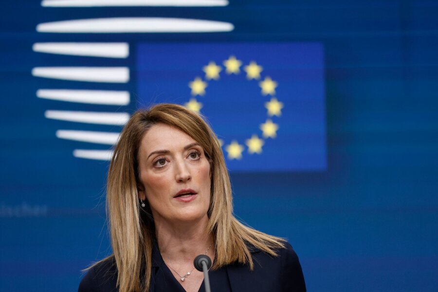 Metsola: "Entsetzt über bösartigen Angriff" - Roberta Metsola, Präsidentin des Europäischen Parlaments.