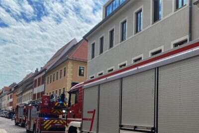 Mikrowelle löst falschen Alarm aus - Ein Großaufgebot an Feuerwehren ist am Montagmittag zur Freiberger Burgstraße gerückt. Allerdings handelte es sich um einen Fehlalarm.