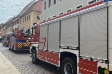 Mikrowelle löst Fehlalarm aus - Ein Großaufgebot an Feuerwehren ist am Montagmittag zur Freiberger Burgstraße gerückt. Allerdings handelte es sich um einen Fehlalarm.