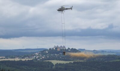 Mit Hubschraubern für gesündere Waldböden - 