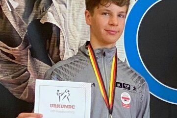 Dustin Striesche sicherte sich in Thüringen Bronze. 