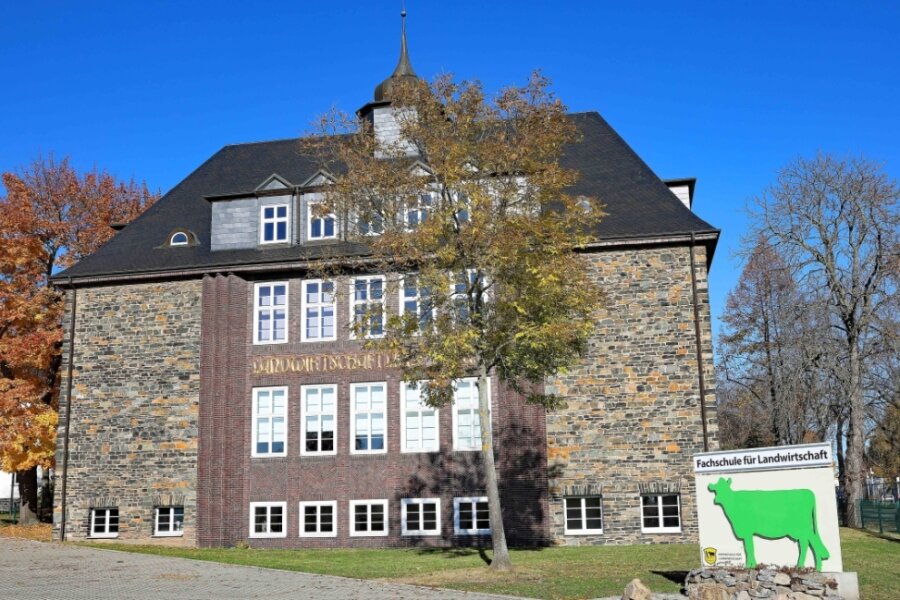 1927 wurde dieses markante Gebäude an der Werdauer Straße in Zwickau für die Schule errichtet. 