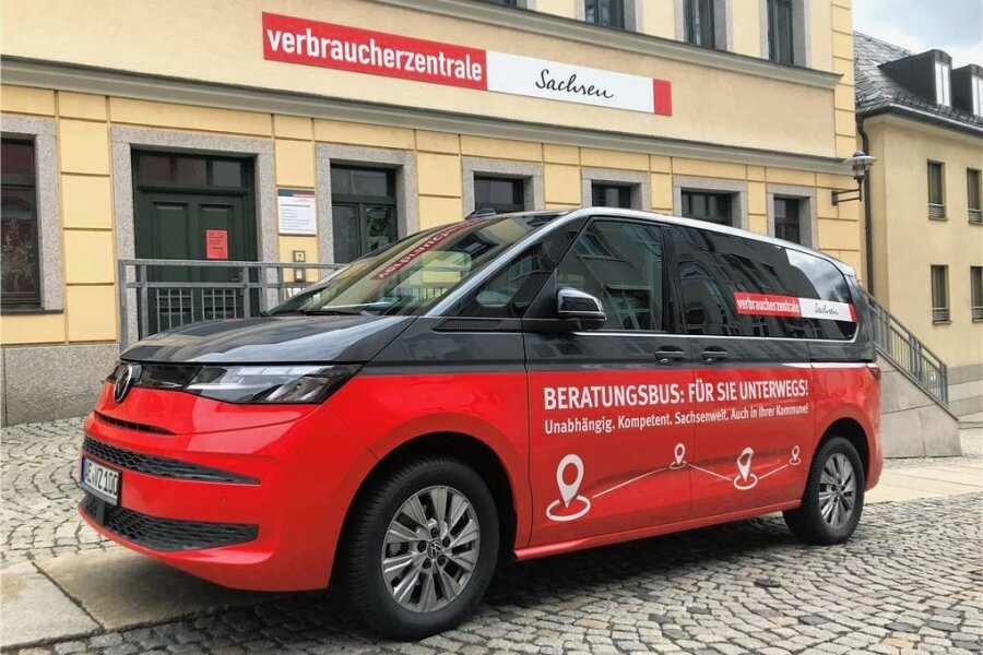 Mittelsachsen: Hier hält der Beratungsbus der Verbraucherzentrale als Nächstes - Das Beratungsmobil der Verbraucherzentrale Sachsen steuert jetzt regelmäßig Orte in Mittelsachsen an.