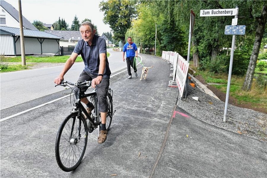 Mittelsachsens Grüne reden über Wahlprogramm 2024 - Radwege wie der in Börnichen sind ein Diskussionsthema für Mittelsachsens Grüne und deren Kommunalwahlprogramm. 