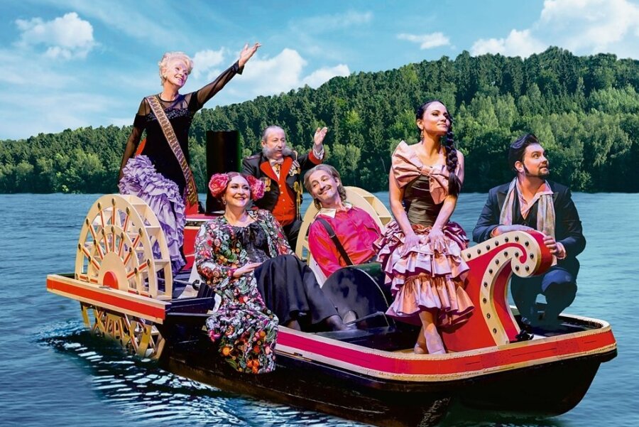 Mittelsächsisches Theater startet ab Juni durch - "Die Csárdásfürstin" soll ab 11. Juni auf der Seebühne Kriebstein zu erleben sein. Hier eine Fotomontage mit einigen Solisten.