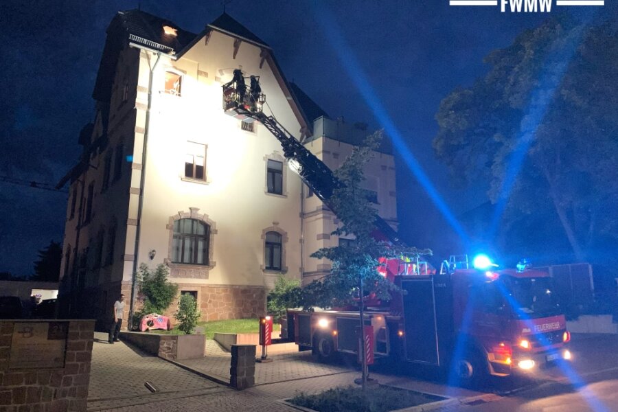 Am Sonntagabend haben Mittweidaer Feuerwehrleute eine Katze aus einer Dachrinne eines Mehrfamilienhauses gerettet. Dazu wurde sogar die Drehleiter gerufen. 
