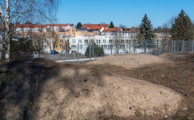 Mittweidaer Projekt auf der Zielgeraden: Bald öffnet die neue Mountainbike-Strecke - Das Bild zeigt einen Teil der ehemaligen BMX-Strecke in der Nähe der Mittweidaer Feldstraße. 