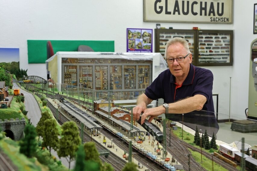 Modellbahner stellen aus - Jürgen Horst - Vereinsvorsitzender der Modellbahnfreunde Glauchau