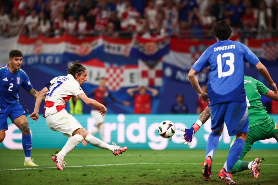 Modric wird zum ältesten EM-Torschützen - Schoss das 1:0 der Kroaten gegen Italien: Luka Modric.