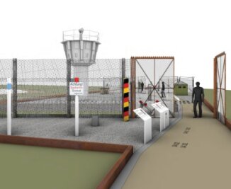 Mödlareuth: Start für Ausbau des Deutsch-Deutschen Museums - So sollen die Außenanlagen des Museums Mödlareuth aussehen, wenn sie fertig sind. Der Weg soll Besucher entlang der ehemaligen Grenze zwischen DDR und BRD führen. 