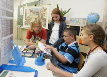 Lernbüro der Montessori-Mittelschule in Plauen