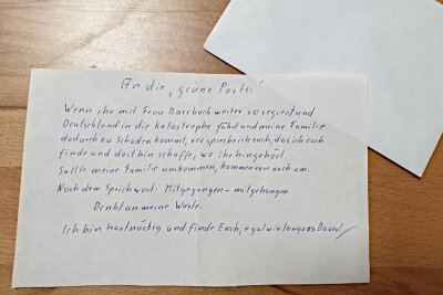 Morddrohung und Beleidigungen: Neue Hass-Welle gegen Grüne im Vogtland - Das anonyme Schreiben haben die Grünen im Vogtland erhalten. Die Polizei ermittelt dazu.