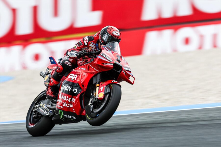 Moto-GP: Ducati-Dominanz bei Sachsenring-Generalprobe - Weltmeister Francesco Bagnaia dominierte in Assen sowohl im Sprint am Samstag als auch im Hauptrennen. am Sonntag.
