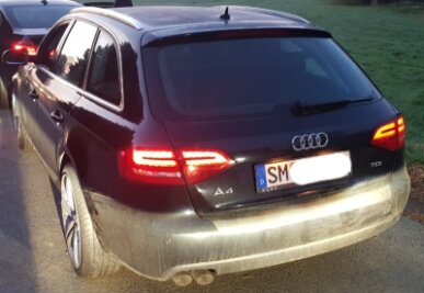 Mühlental: Polizei fasst mutmaßlichen Autodieb auf frischer Tat - Die Polizei stellte den gestohlenen Audi aus Westthüringen im Vogtland sicher.