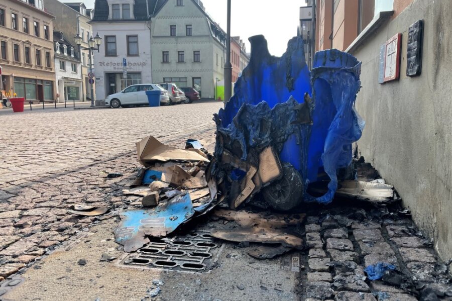 Mülltonnen abgebrannt - Polizei sucht Zeugen - 